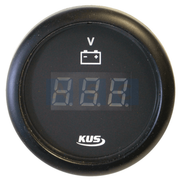 Black Digital Volt Gauge