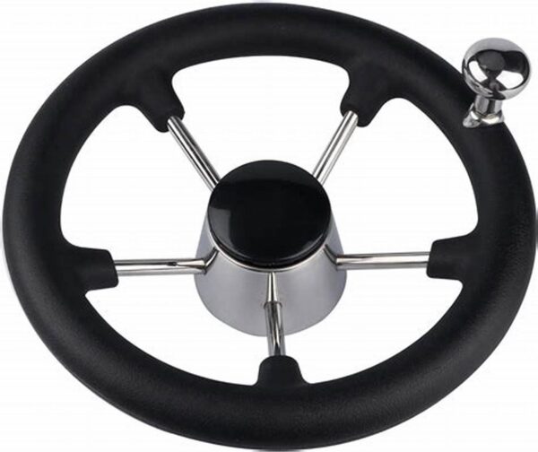 Stainless Steel Steering Wheel with Foam and Knob