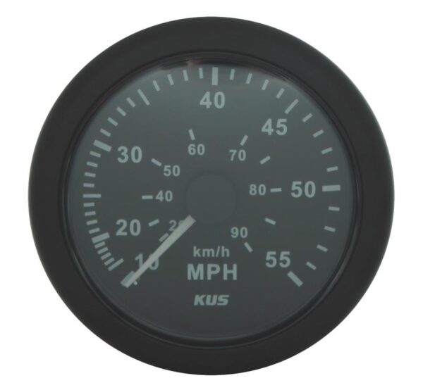 Black Analogue Speedometer