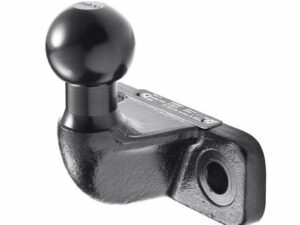 Heavy-duty 50mm goose neck tow ball for trailers and boats.