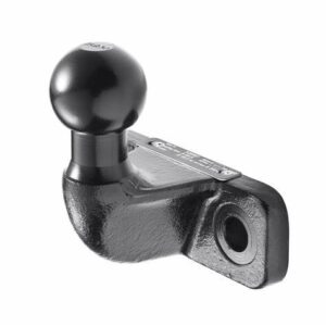 Heavy-duty 50mm goose neck tow ball for trailers and boats.