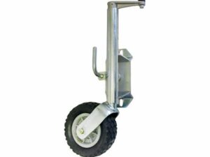 Heavy Duty Jockey Wheel with Wide Rubber Wheel and Sturdy Bracket